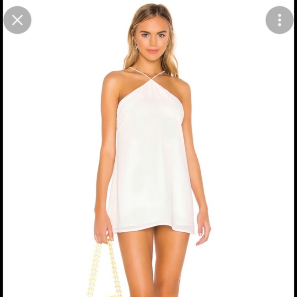 Superdown white swing dress
